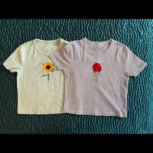 2 Hollister Baby Tees - never worn